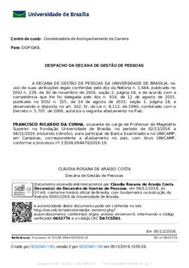 Despacho da Decana de Gestão de Pessoas (2016-12-06)