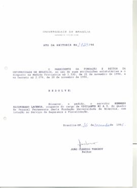 Ato da Reitoria nº 1729/1996