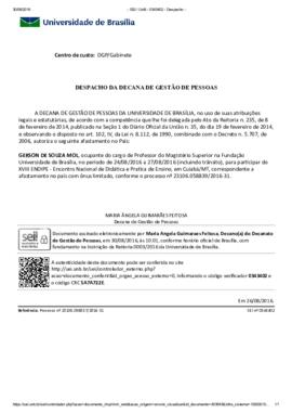 Despacho da Decana de Gestão de Pessoal (2016-08-26)