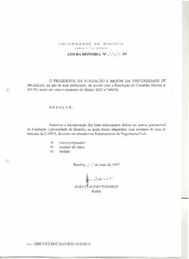 Ato da Reitoria nº 1029/1997