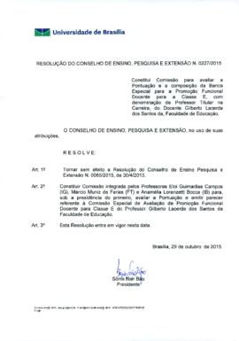 Resolução do Conselho de Ensino, Pesquisa e Extensão nº 0227/2015