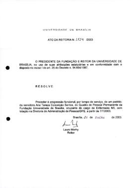 Ato da Reitoria nº 1714/2003