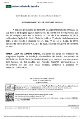 Despacho da Decana de Gestão de Pessoas (2016-08-24)