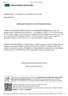 Despacho da Decana de Gestão de Pessoas (2016-12-17)