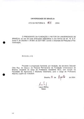 Ato da Reitoria nº 1138/2004