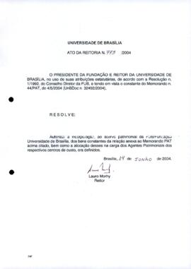 Ato da Reitoria nº 0773/2004